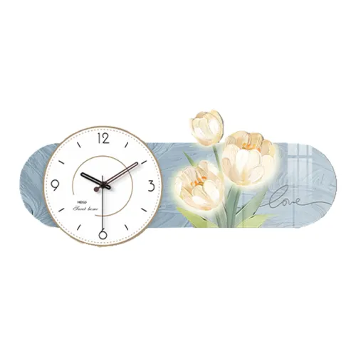 Meishida Механизм с плавным ходом секундной стрелки Унисекс Настенные часы Белый