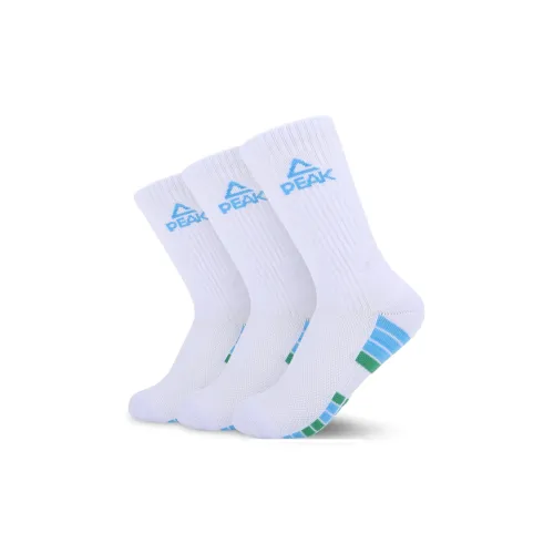 PEAK Баскетбольные носки унисекс 3 упаковки белый синий