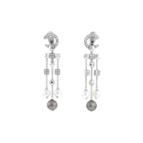 Серьги BVLGARI с жемчугом женские серебряные