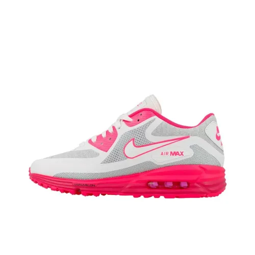 Nike Air Max Lunar90 Low Топ Casual Унисекс Серый Розовый