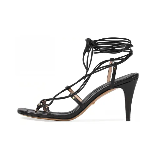 GUCCI Interlocking g one Ремень Сандалии Женские Черный