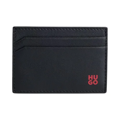 Hugo Boss Men's Sheepskin Cardholder Black