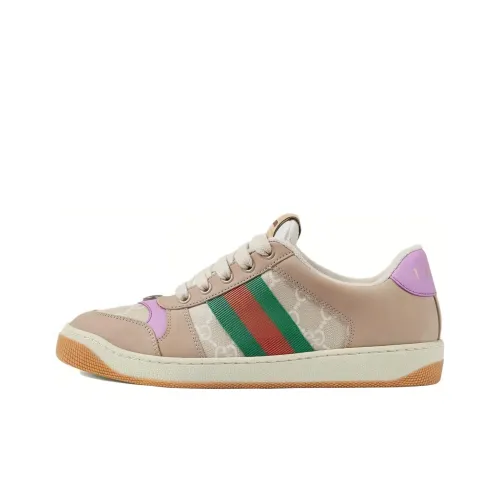 GUCCI Screener Потертый Обувь Низкий Топ Стильный Скейтбординг Женские Многоцветный