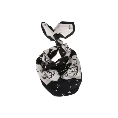 MaxMara Шелковые Шарфы Женские Черный