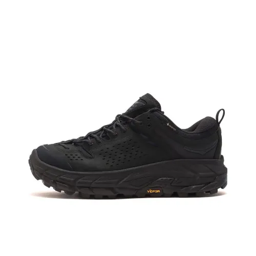 HOKA ONE ONE Tor Ultra Low Toya Устойчивый к истиранию Водонепроницаемый Поддержка Сцепление Низкий Топ Уличная обувь Унисекс Черный