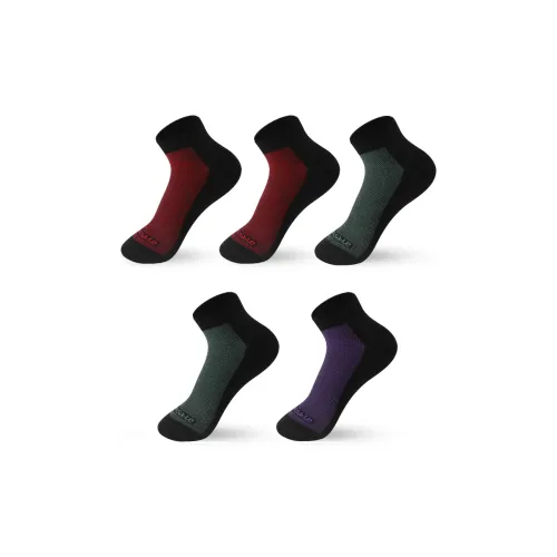 INVISIBLE 5 Pack Красный 2, Бирюзовый 2, Фиолетовый 1 Мужские Носки