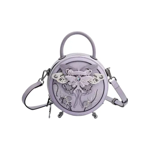 Anthracene Телячья кожа с микрофиброй маленькая круглая сумка сумка через плечо среднего размера женская многоцветная