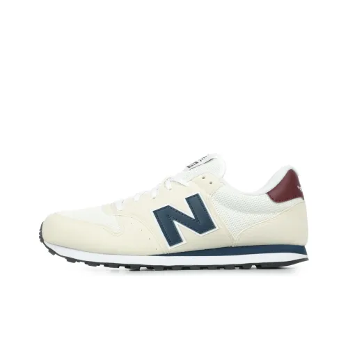 New Balance NB 500 Low Топ Повседневные Беговые Кроссовки Мужские Экрю