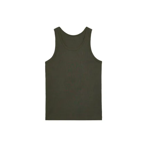UNIQLO Топ без рукавов Унисекс Темно-оливковый