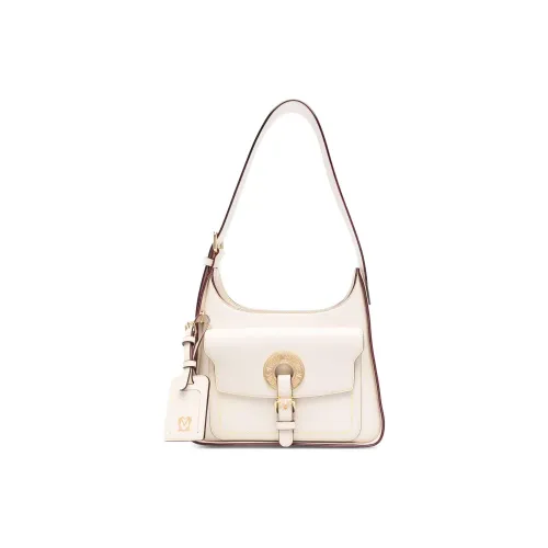 LOVE MOSCHINO ПУ (полиуретан) Сумка с одним плечевым ремнем цвет слоновая кость женский