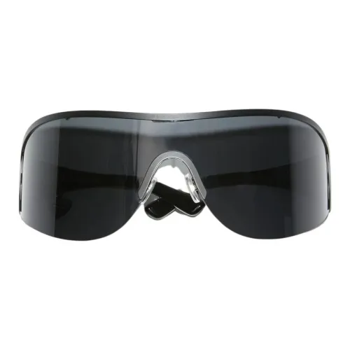 Acne Studios Нержавеющая сталь Поликарбонат Нерегулярная форма Солнцезащитные очки Унисекс Черный