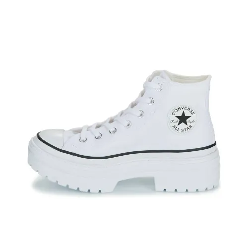 Конверс All Star Износостойкие Высокие Кеды Женские Белые