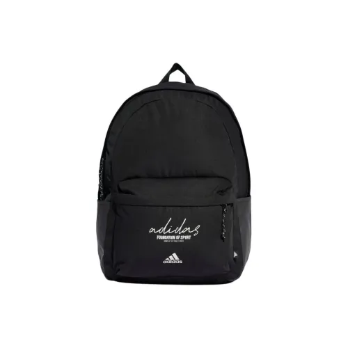 Adidas Переработанный полиэстер рюкзак стандартный унисекс черный и серый и белый