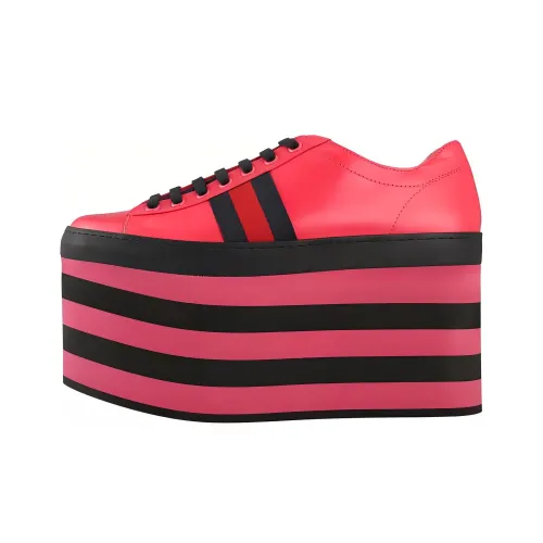 GUCCI Низкий Топ Стильный Скейтбординг Женские Красный Черный