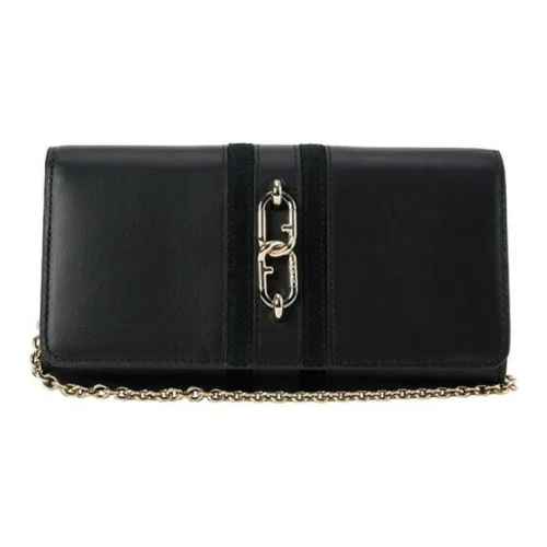 Furla Sirena Collection Кожа Сумка через плечо Сумка на плечо Женская Черная