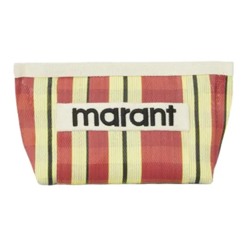 ISABEL MARANT Nylon Clutch Женские Red Yellow