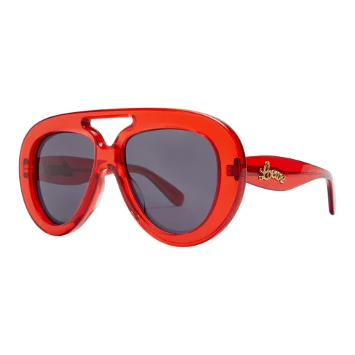 LOEWE Ацетат Aviator Солнцезащитные очки Женские Красные