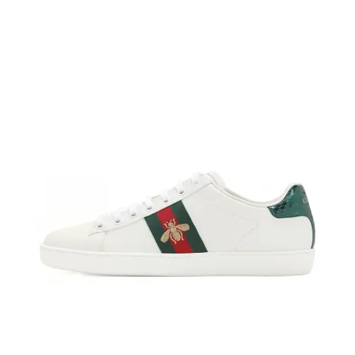 GUCCI Ace Стильные Скейтбординги Мужской Белый Зеленый