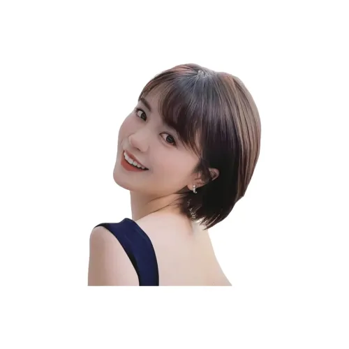 LOUIS FERRE LUIGI Коротковолновая волна Женская парик Ван-Пис Полная голова COVER С креплением на ухо Короткие прямые волосы