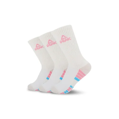 PEAK Баскетбольные носки Унисекс 3 упаковки бежевый белый желтый