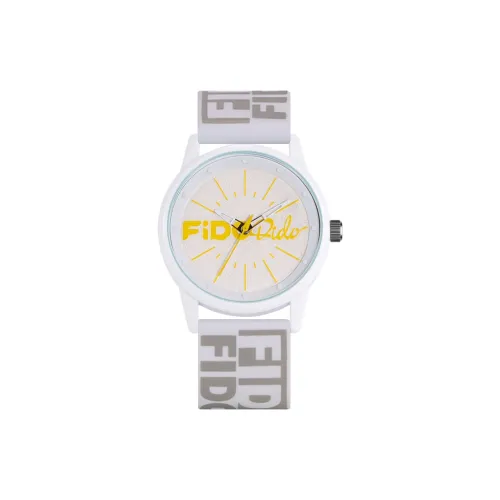 FIDO DIDO Кварцевый механизм силиконовый ремешок унисекс белый циферблат
