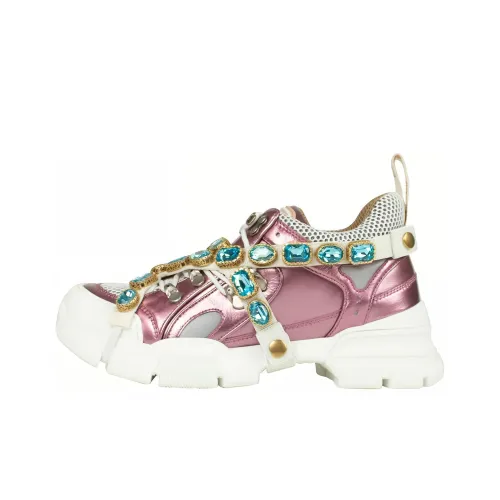 GUCCI Flashtrek MID Топ Повседневная обувь Женская Розовая