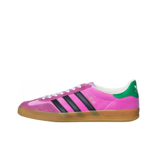 Adidas Originals x GUCCI Gazelle Low Топ Стильные Скейтбординги Мужской Розовый