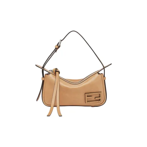 FENDI Кожа Сумка Сумка через плечо Маленькая Женская Коричневая