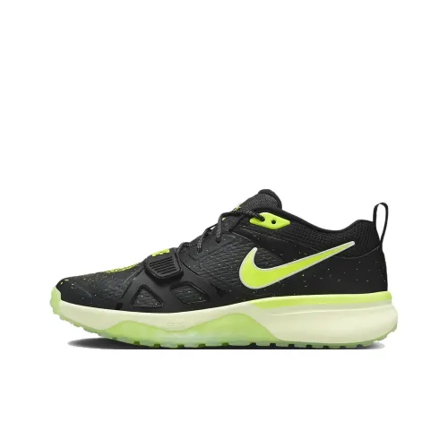 Nike Air Zoom Slip Resistant Abrasion Resistant Low Top Кроссовки для тренировок Мужские Черные Желтые