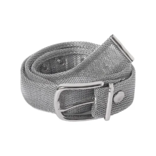 GIMAGUAS Однотонный дизайн кожаные ремни Women's Silver