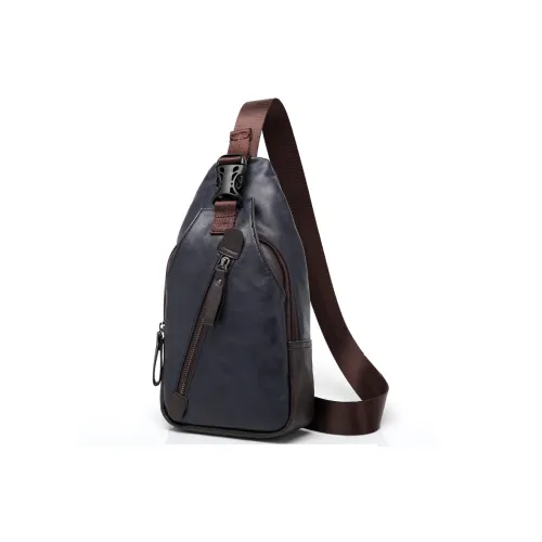 TTaG．baG ПУ (полиуретан) Сумка через плечо Sling Сумка Мужская Синий Черный Коричневый
