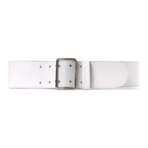 GIMAGUAS Однотонный Стайлинг Шпилька Кожаный Металлический Кожаные ремни Женские Белые Ширина 6 см