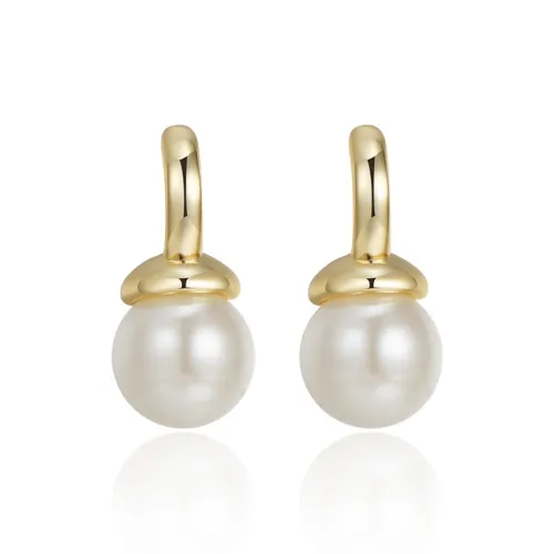 Yiru Медные серьги-кольца из серебра S925 с застежкой-гвоздиком женские