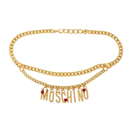 MOSCHINO Однотонный дизайн латунные цепочки на талию женский золотой