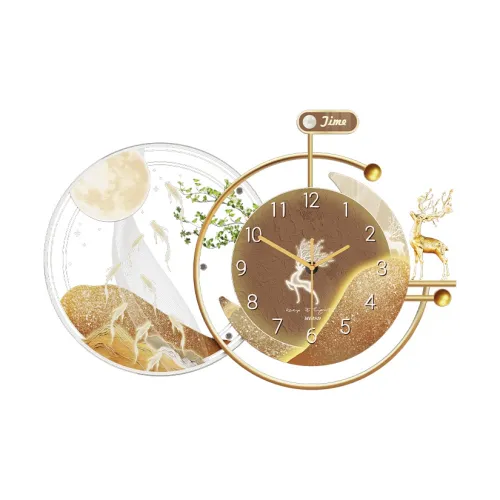 Meishida Sweeping Seconds Movement Унисекс Настенные часы Золотой