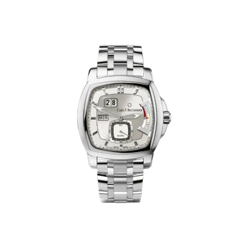 Carl F.Bucherer Автоматический Механический Механизм Мужские Часы PATRAVI Collection 44,5мм*43,75мм*13,95мм Серебряные