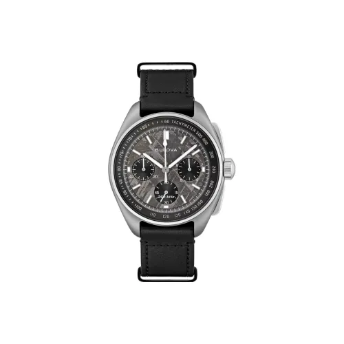 BULOVA Мужские часы Кварцевый механизм Серый циферблат