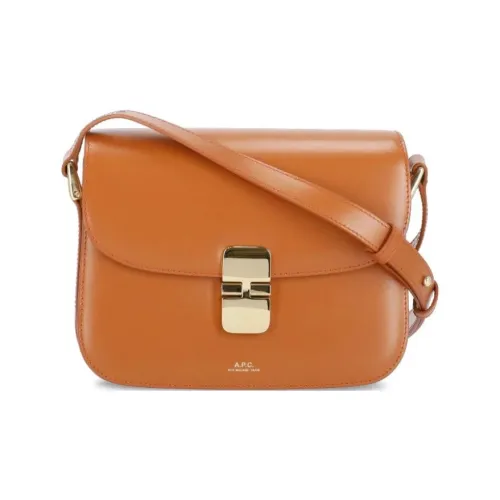A.P.C Grace Smooth Calfskin Crossbody Bag Shoulder Bag Women's Orange A.P.C Grace Гладкая Телячья Кожа Сумка через плечо Сумка на плечо Женская Оранжевая