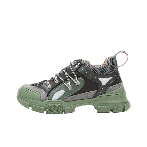 GUCCI Flashtrek Low Топ Повседневная обувь Мужская Черный Зеленый