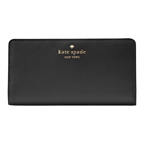 Kate Spade Saffiano кожа кошелек большой женский черный