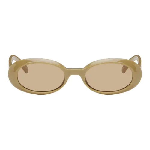 Le Specs Полимер OVAL SUNGLASSES Унисекс Зеленый