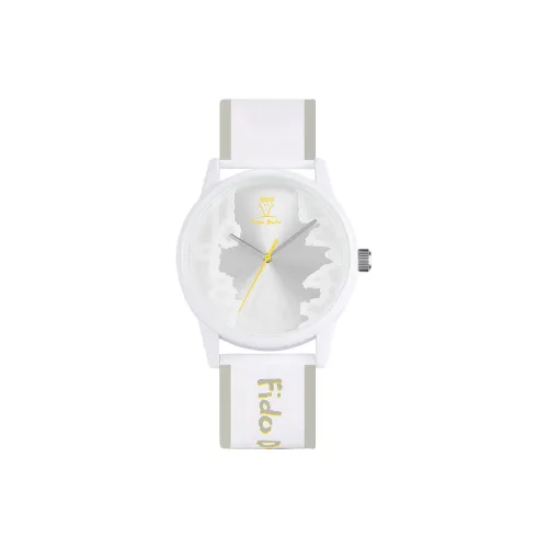 FIDO DIDO Кварцевый механизм силиконовый ремешок унисекс белый циферблат