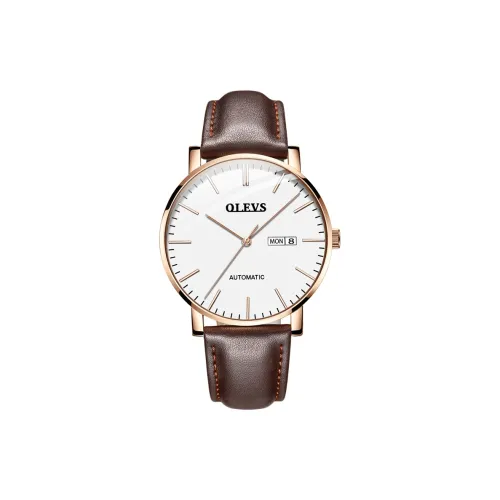 OLEVS Minimalist Series Механические Мужские Часы с Белым Циферблатом