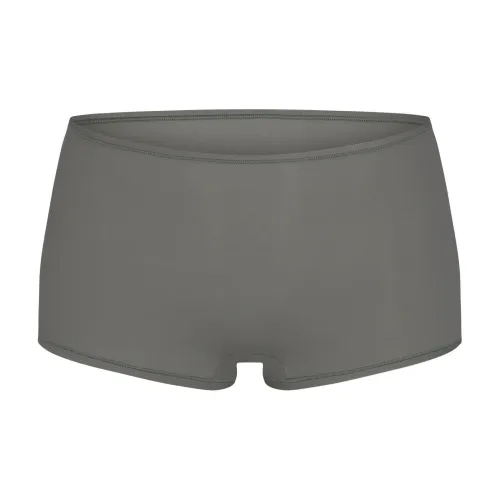 SKIMS FITS EVERYBODY BOY Короткие боксерские шорты Женские Металлический Бронза