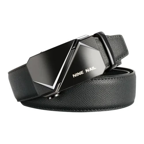 NINE NAIL Nine Секция Stud Классический Ремни из коровьей кожи Мужской Ширина 3,5 см