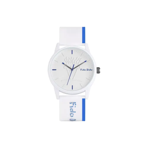 FIDO DIDO Кварцевый механизм силиконовый ремешок унисекс белый циферблат