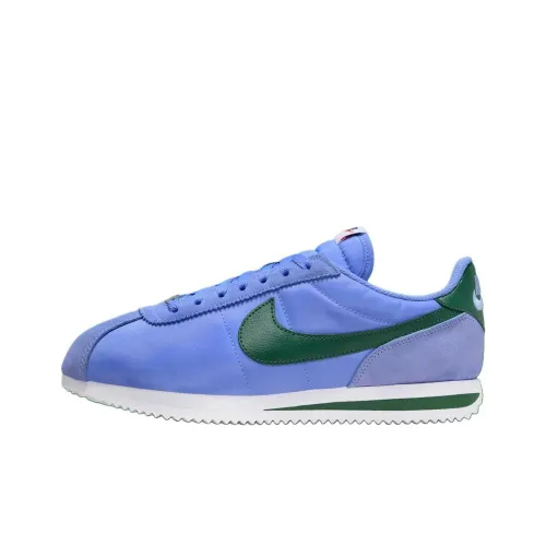 nike Cortez Slip-resistant Abrasion-resistant Low Top Casual Running Shoes Men's Blue nike Cortez Slip-resistant Abrasion-resistant Низкий Топ Повседневные Беговые Кроссовки Мужские Синий