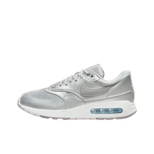 Nike Air Max 1 Low Топ Повседневные Беговые Кроссовки Мужские Серебряные
