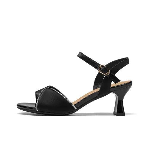 Spider King One Ремешок Сандалии 7 см Женские Черные