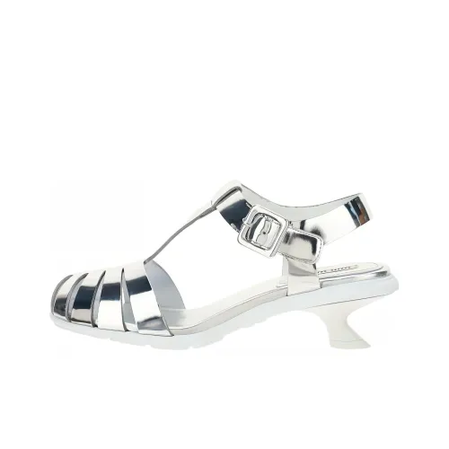 MIU MIU Римские Сандалии Женские Серебряные